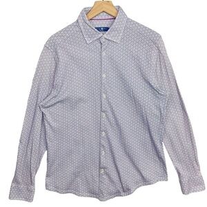 Stone Rose Shirt Mens XL Button Up Subtle Marijuana Leaf Novelty Print